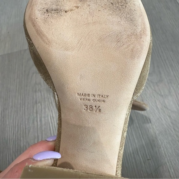 Laurence Dacade Rush Cutout Suede Open Toe Heeled Sandals 7.5 - Picture 8 of 10